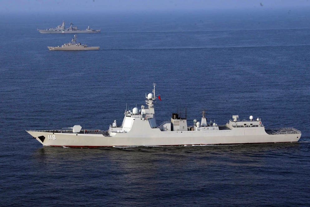 L'exercice en cours, baptisé «Volonté de paix», est mené par la Chine, adversaire désigné par les Etats-Unis (photo d’archive d’un exercice des BRICS+, en janvier 2022).