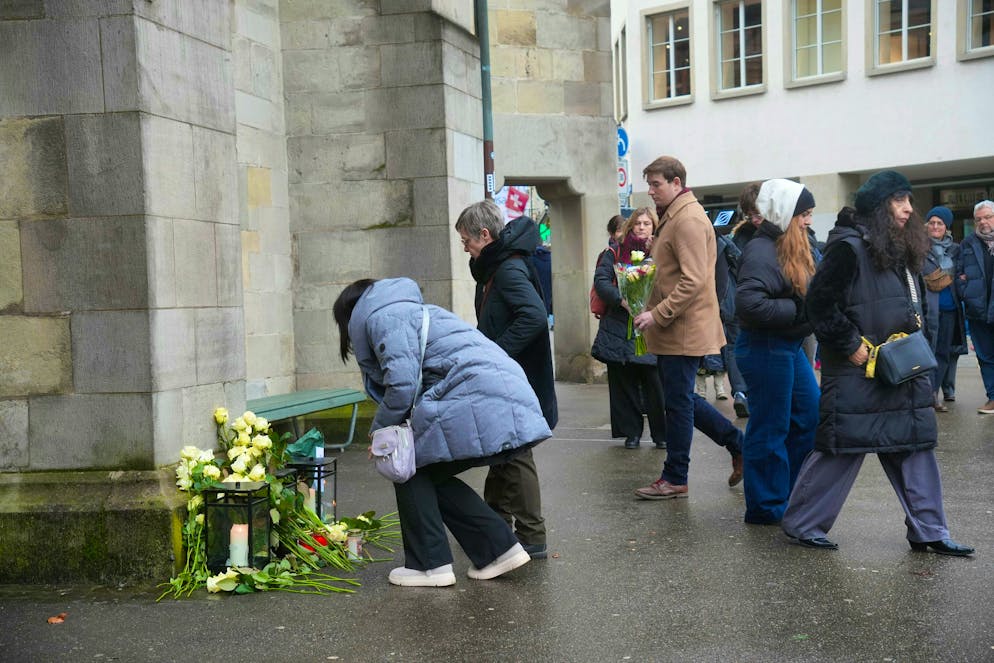 Fraumünster commemorative event Crans-Montana. People commemorate the dead of Crans-Montana at the Fraumünster in Zurich. 