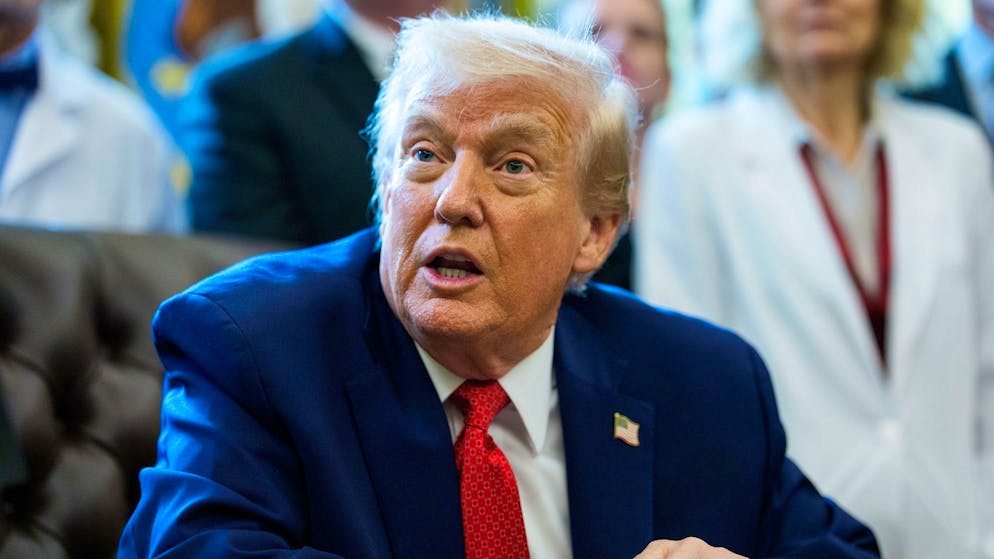 Sanktionen gegen Moskau – oder doch nicht? US-Präsident Donald Trump jedenfalls «hofft», dass diese nicht nötig sein werden. (Archivbild)