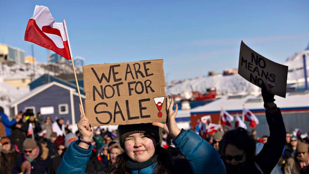 Grönlands Politik: Wollen keine Amerikaner sein - Gallery. In Grönland stossen die Besitzansprüche von US-Präsident Trump auf Ablehnung.