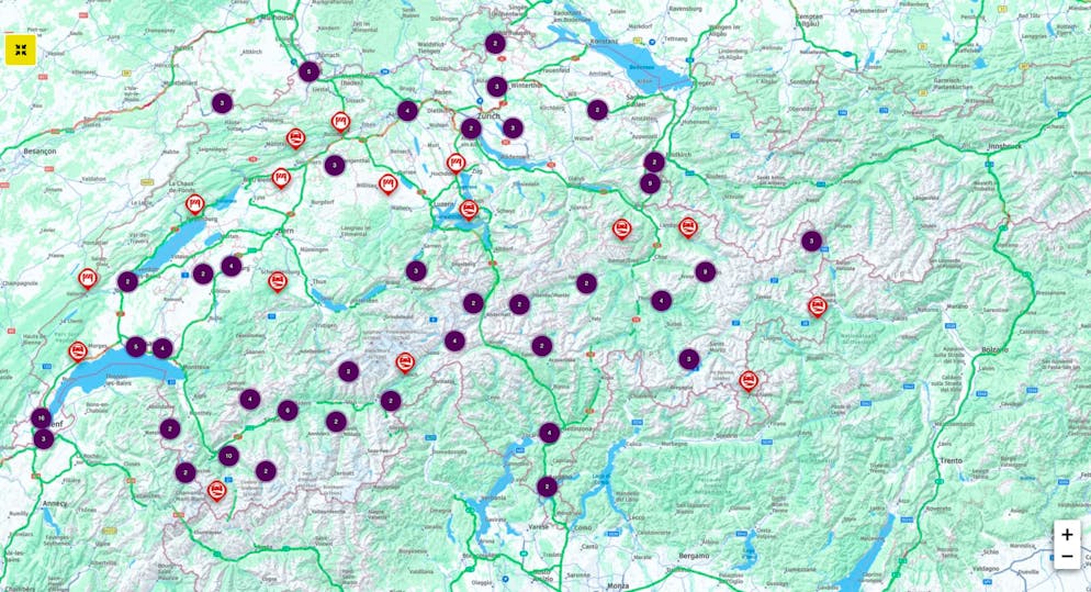 The current TCS-B traffic map.