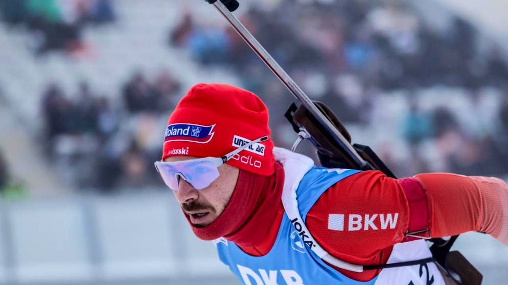 Für kurze Zeit führte Joscha Burkhalter beim Weltcup in Oberhof das Staffelrennen an
