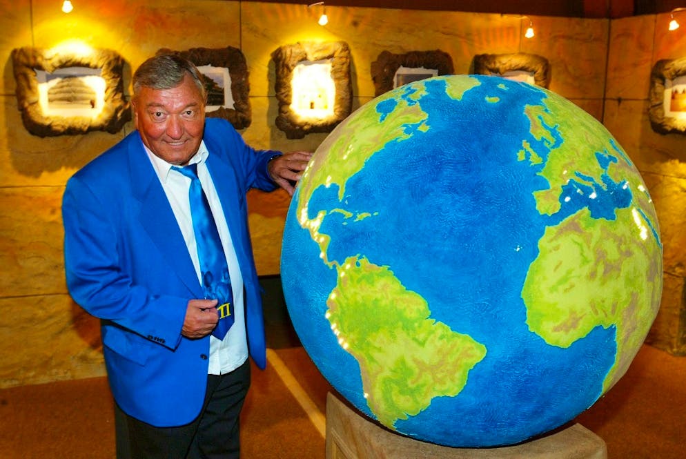 Author Erich von Däniken dies. The Mystery Park in Interlaken, co-designed by Erich von Däniken, attracted around one million visitors from 2003 onwards. The photo was taken in the Orient Pavilion in Interlaken on May 23, 2003.