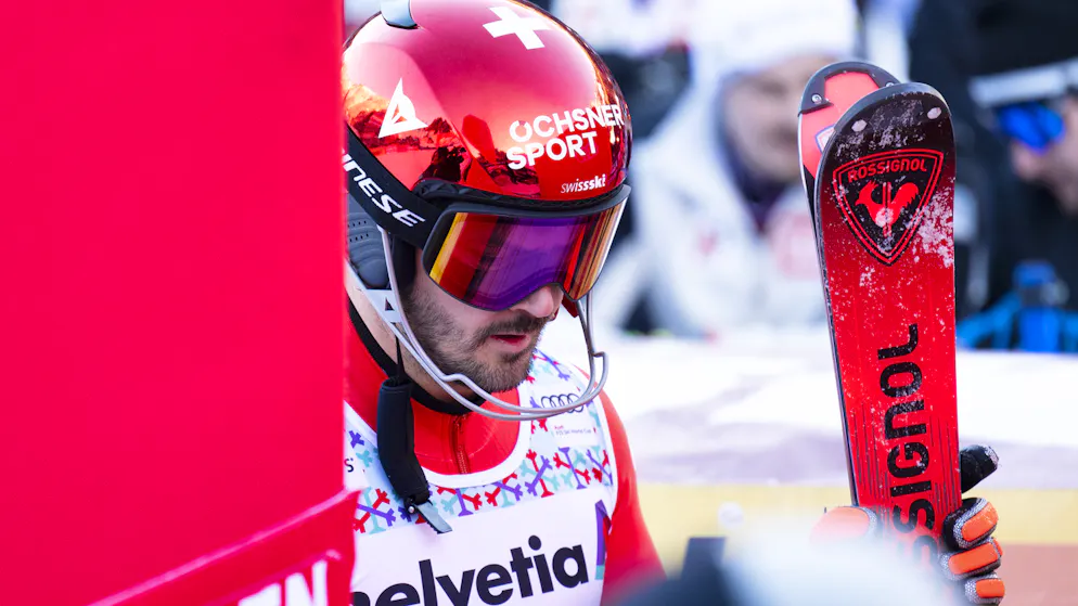 Loïc Meillard a connu l’élimination en slalom dimanche dans l’Oberland bernois.