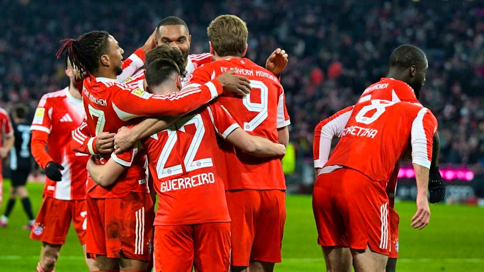 Bayern can celebrate many goals against Wolfsburg.