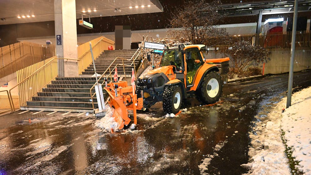 This snow plow accidentally hit a six-year-old girl.
