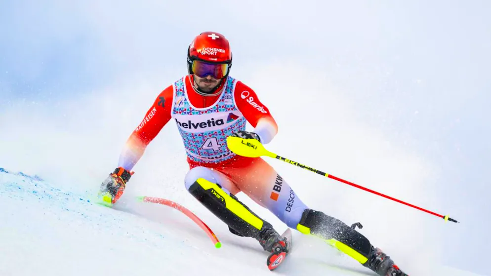 Slalom: Nef 8e et meilleur Suisse, Rassat victorieux - Gallery. Loïc Meillard a enfourché en deuxième manche à Adelboden