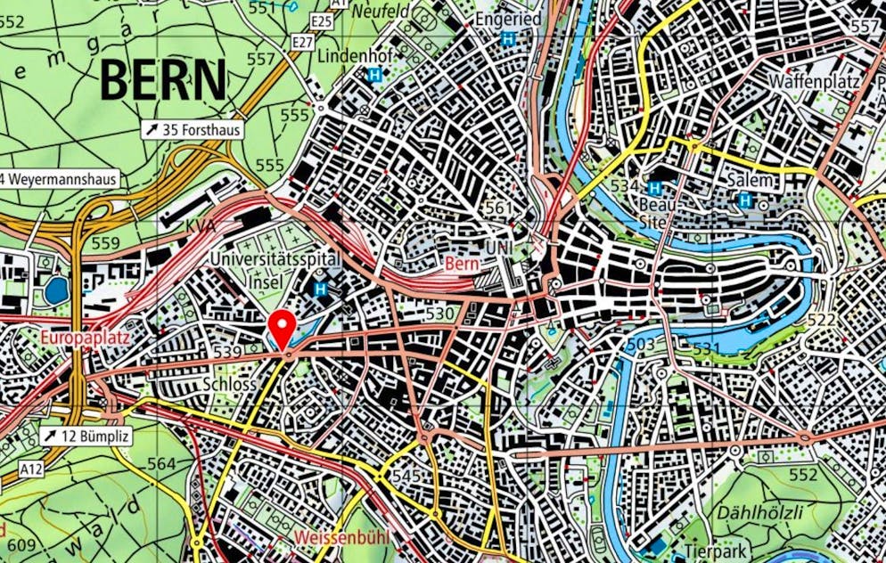 Loryplatz is located near the Inselspital.