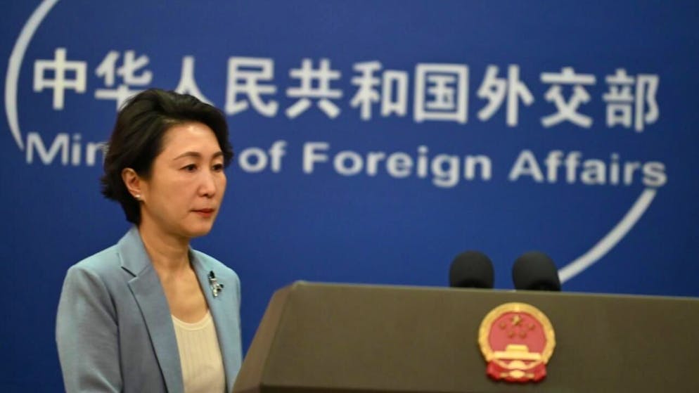 ARCHIV - Mao Ning, Sprecherin des chinesischen Außenministeriums, beantwortet Fragen von Journalisten. Foto: Johannes Neudecker/dpa