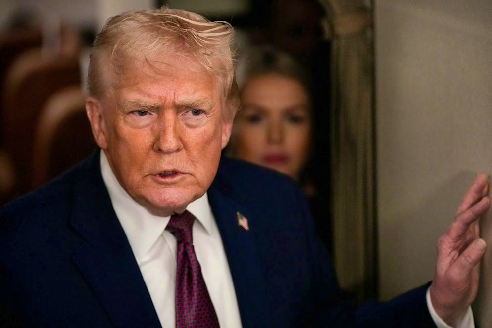 Snubbed his European allies with his tariff announcements: US President Donald Trump.