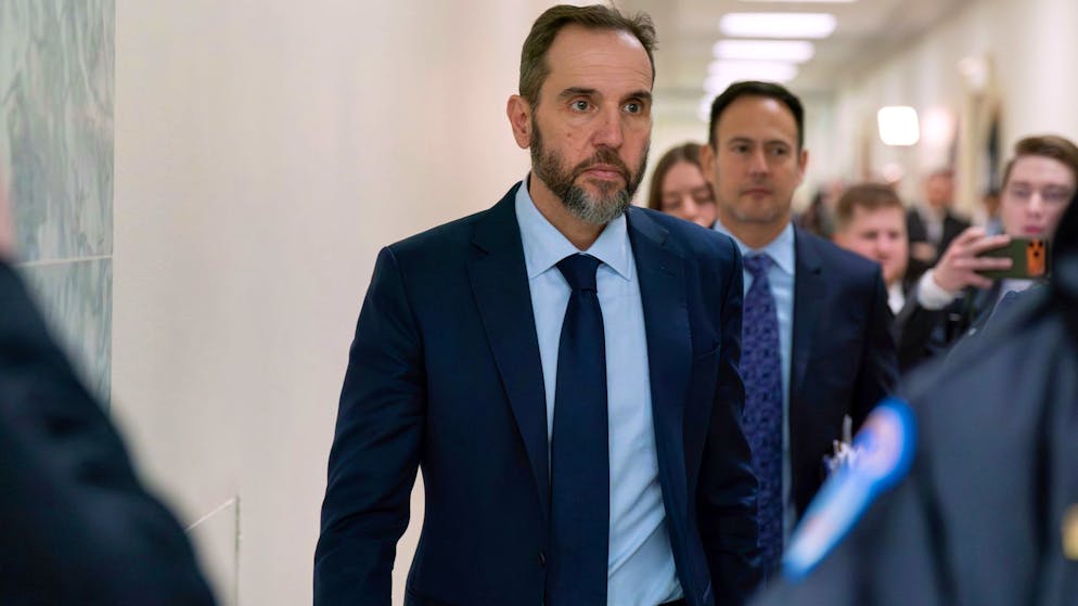 Sonderermittler Jack Smith bei einer hinter verschlossenen Türen abgehaltenen Anhörung im US-Repräsentantenhaus in Washington. (17. Dezember 2025)