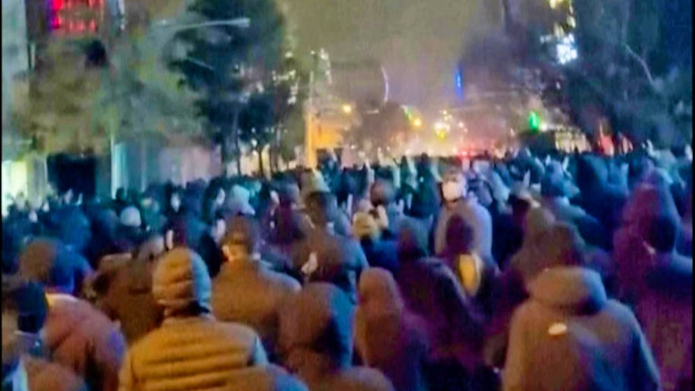 Protesters in Tehran. (January 10, 2026)