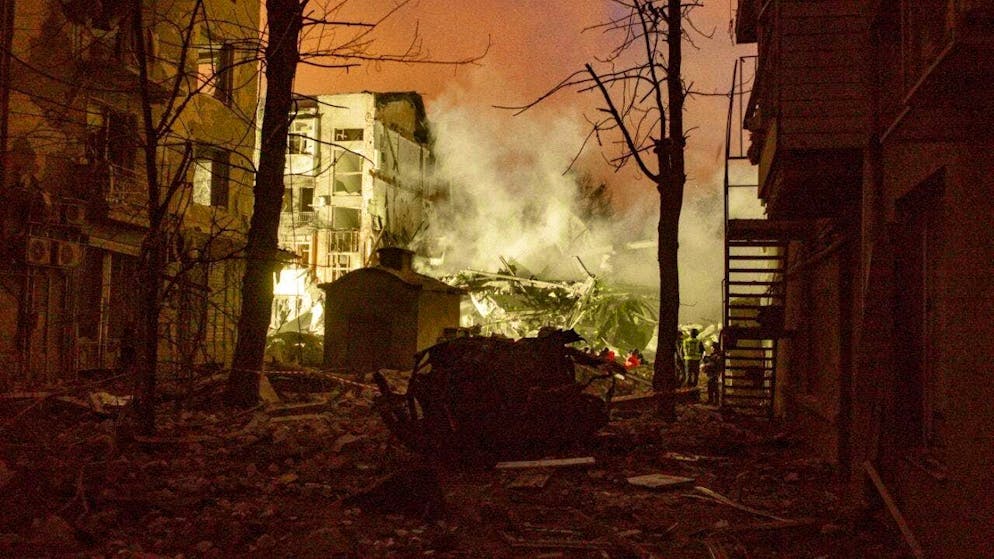 ARCHIVE - Destruction after a Russian missile attack. Photo: Nicolas Cleuet/Le Pictorium via ZUMA Press/dpa