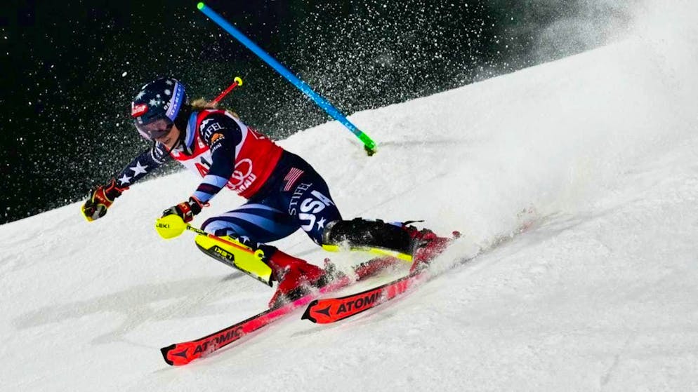 On the best way to her sixth victory in Flachau: the American Mikaela Shiffrin