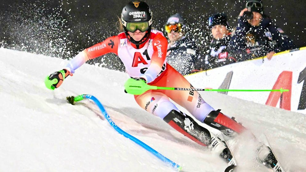 Camille Rast shows another strong performance in Flachau.