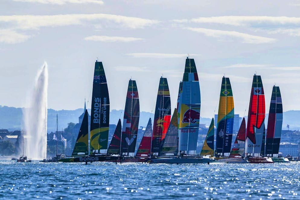 The best sailors in the world battle for victory on Lake Geneva.