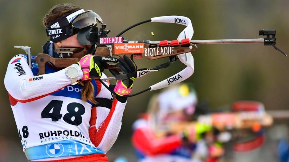 Biathlon relay. 9th place for Swiss women at Olympic dress rehearsal