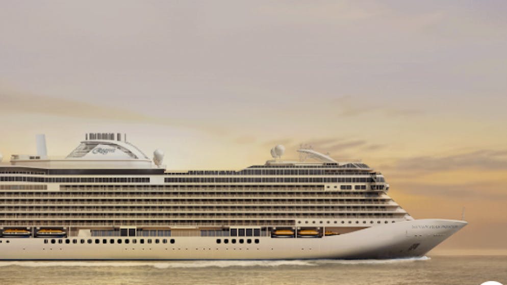 Das Kreuzfahrtschiff Seven Seas Prestige bietet für 850 Passagiere Platz.