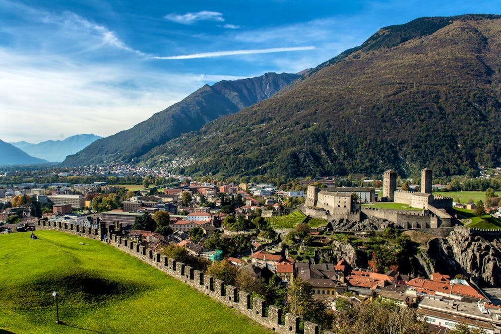 Una veduta su Castelgrande di Bellinzona