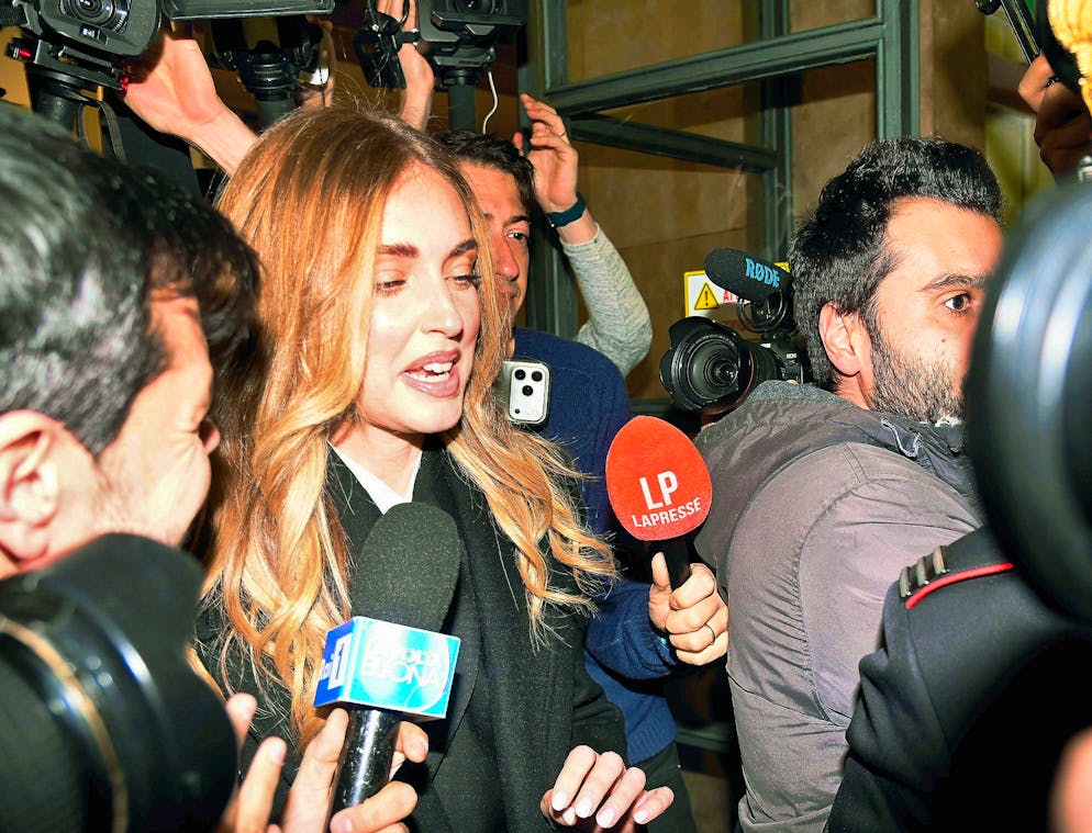 Italian influencer Chiara Ferragni in Milan on Wednesday.