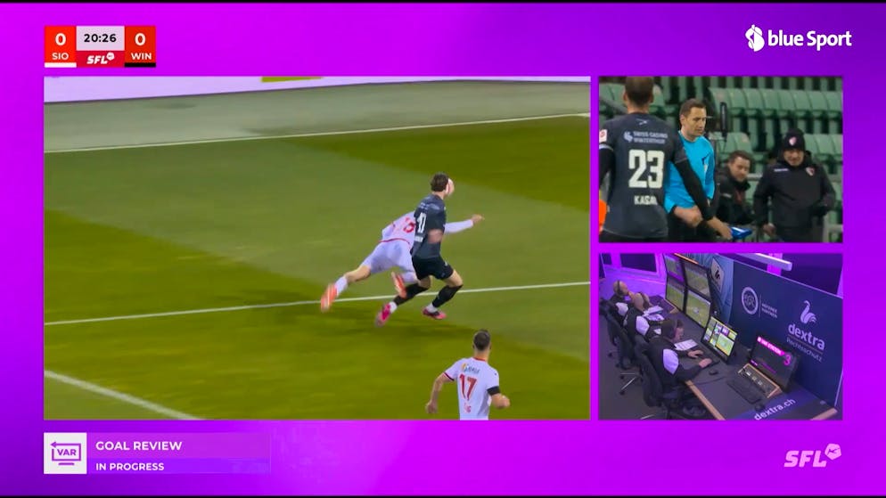 Winterthur cheated out of the lead goal?. Refereeing expert Klossner criticizes VAR: 