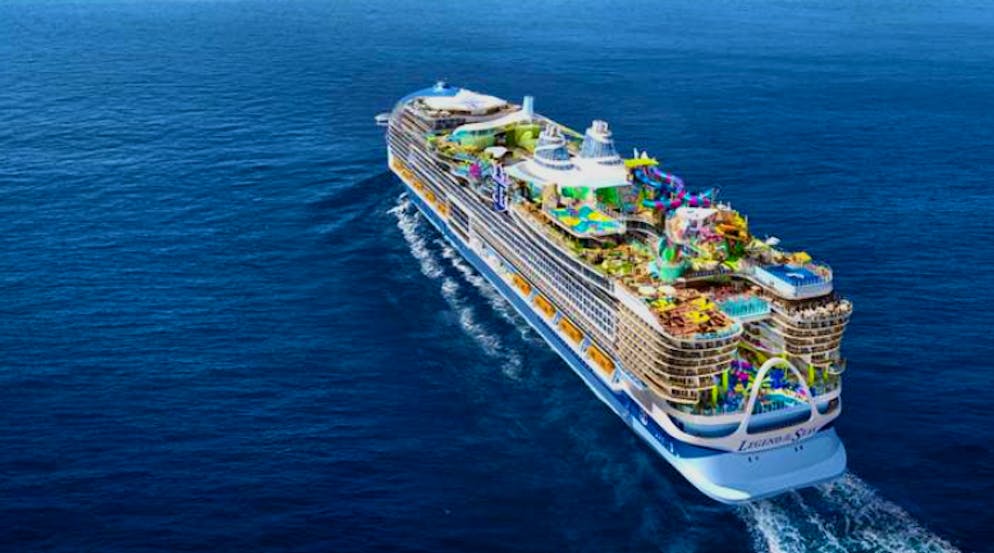Im kommenden Juli geht die «Legend of the Seas», das aktuell grösste Kreuzfahrtschiff der Welt, im Mittelmeer auf Jungfernfahrt.
