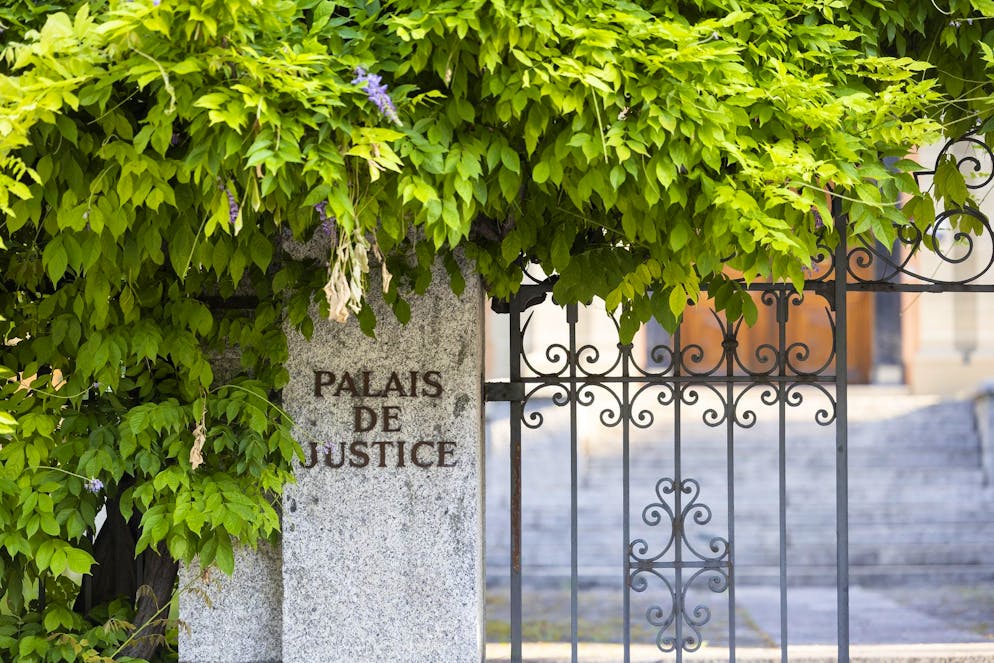 Le bâtiment du Palais de Justice du Tribunal cantonal du Valais à Sion. (KEYSTONE/Cyril Zingaro)