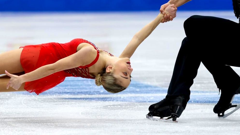 Figure skating. Vouillamoz/Bouvart with an exploit