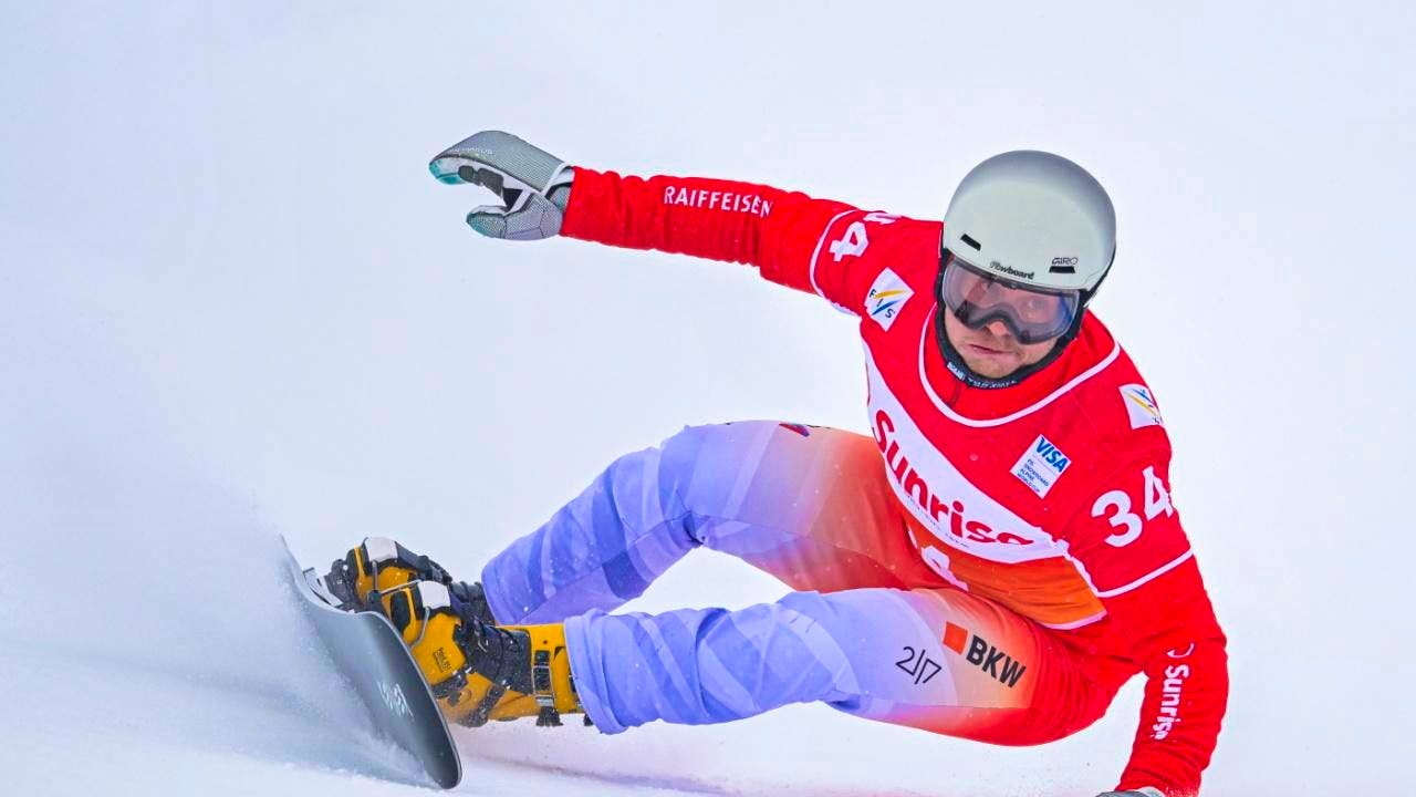 Snowboard. Caviezel/Zogg second in the team competition