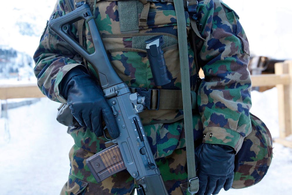 Schweizer Soldaten am WEF. (Symbolbild)