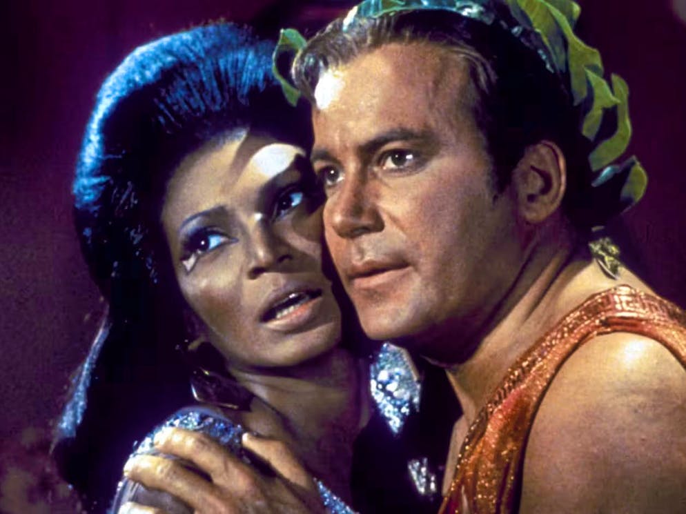 One of the most famous scenes from the original "Star Trek" series between two iconic characters.