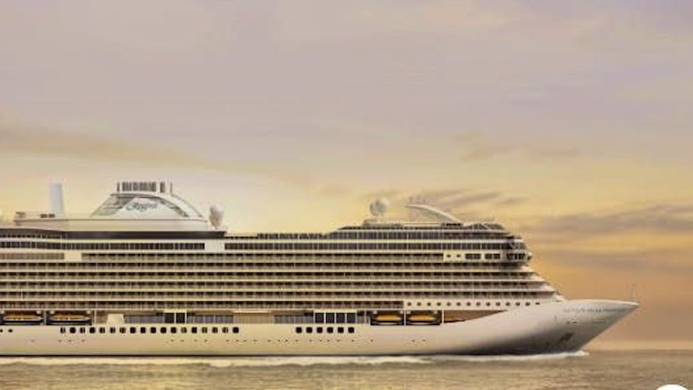 The Seven Seas Prestige cruise ship offers space for 850 passengers.