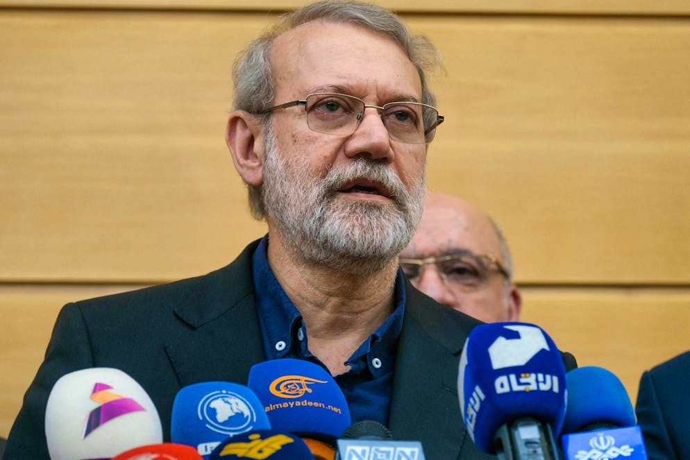 Ali Larijani is a key figure in the Islamic Republic and is one of the closest confidants of Supreme Leader Ayatollah Ali Khamenei. (Archive)