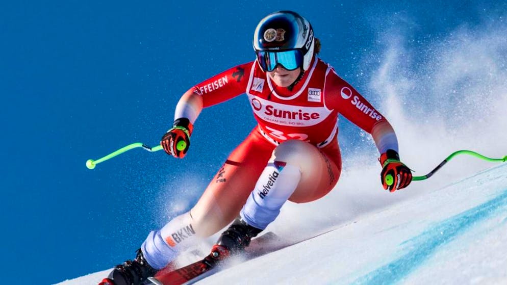 Abfahrt in Österreich. Junioren-Weltmeisterin Stefanie Grob feiert ersten Europacupsieg