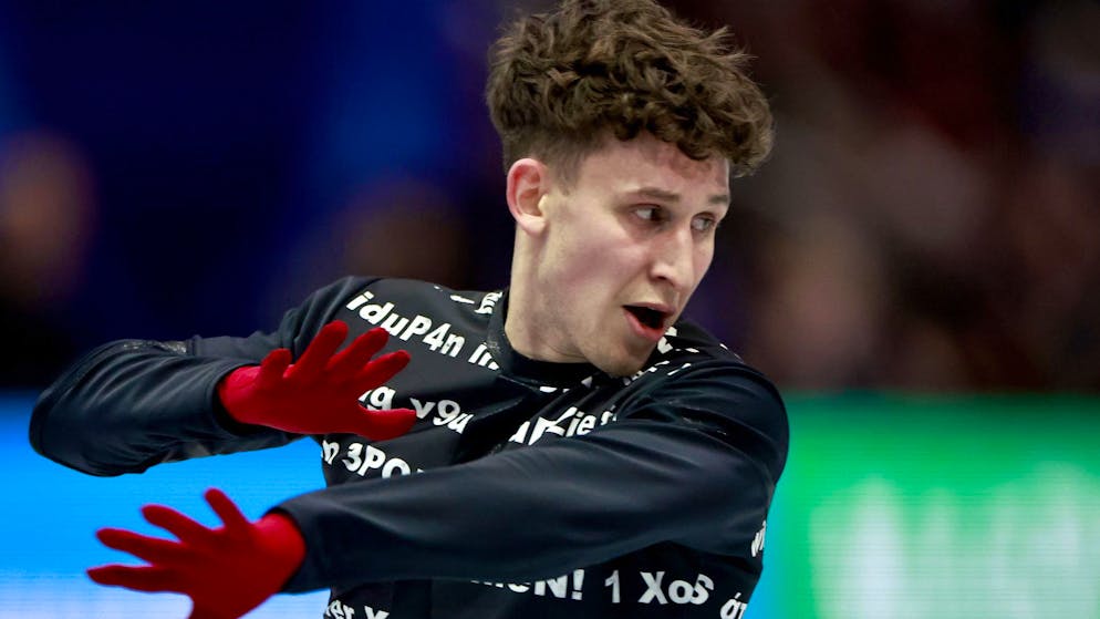 Patinage artistique. Programme court maîtrisé, Britschgi sixième provisoire