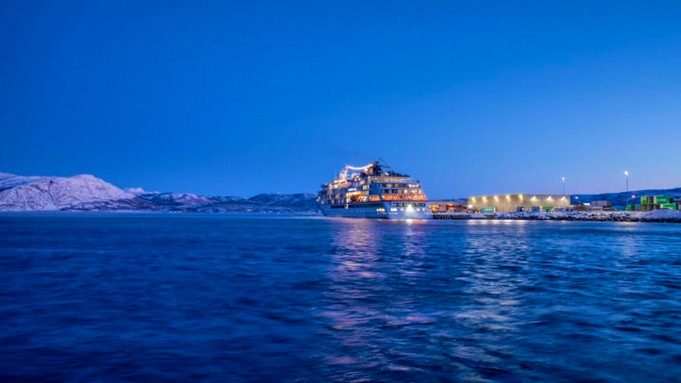 Dormakaba testet Schiebetür bei minus 20 Grad - Gallery. Am Hafen in Alta kommen pro Jahr mindestens 85 Kreuzfahrtschiffe an. Auch dort kommt die Technologie von Dormakaba zum Einsatz. (Bild: Dormakaba)