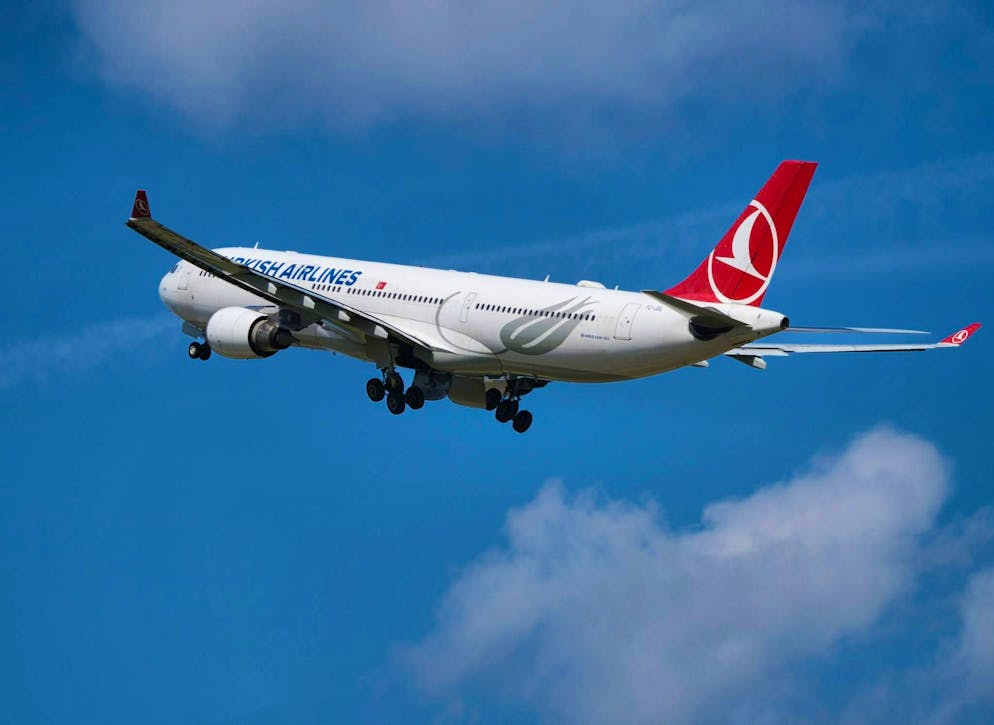 A Turkish Airlines plane had to make an emergency landing in Barcelona due to a "danger on board". (archive picture)
