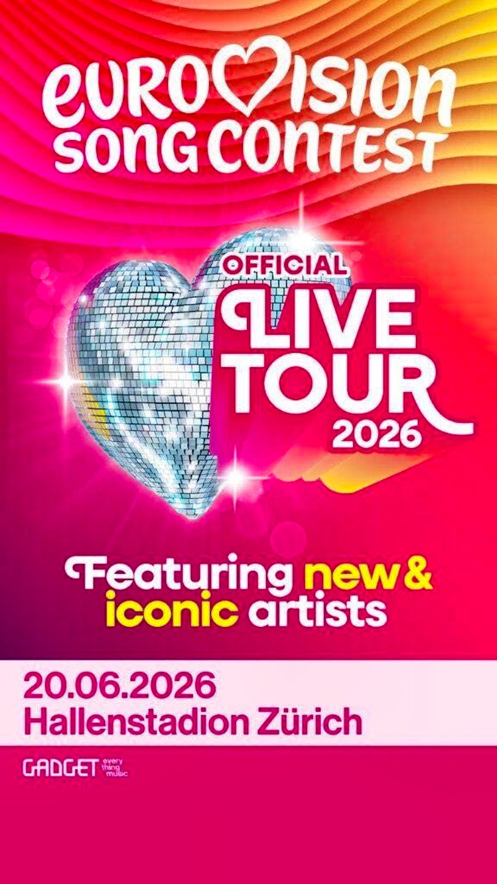 Logo for the ESC event in the Hallenstadion.