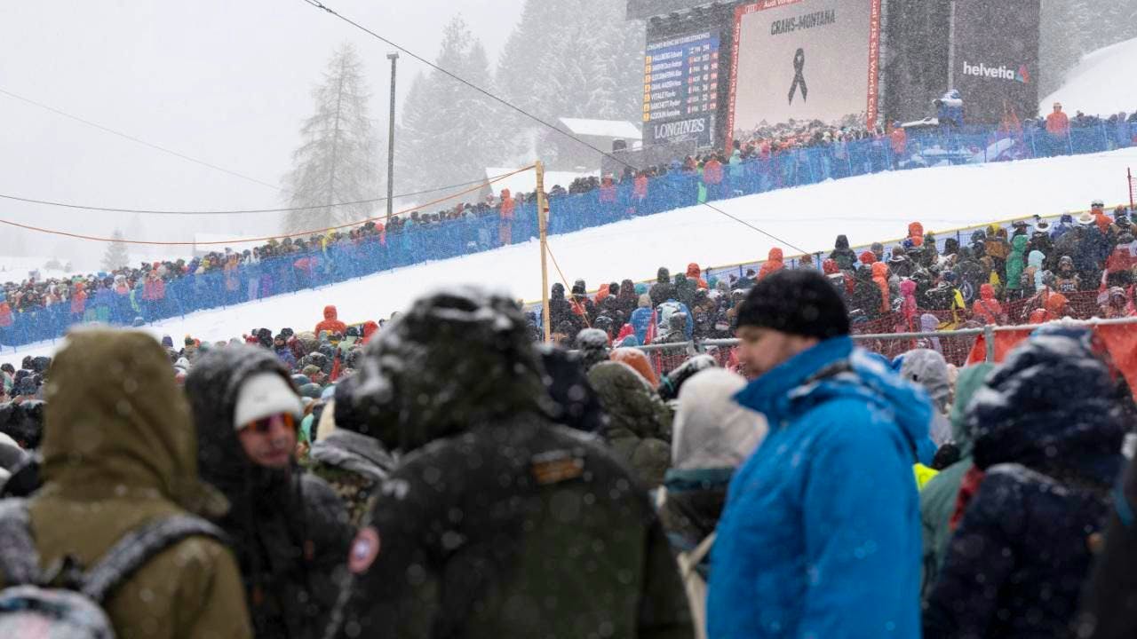 Alpine skiing. Race in Crans-Montana with greatly reduced supporting program