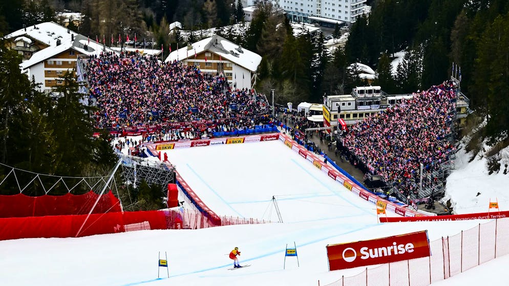 Marco Kohler en action l’an dernier avant l’arrivée sur la piste de Crans-Montana.