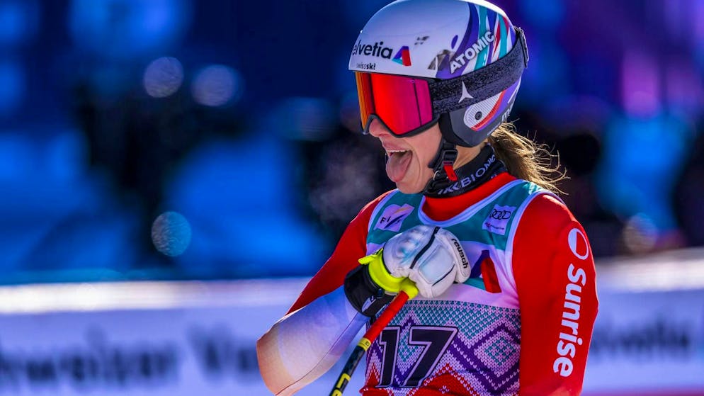 Finora Malorie Blanc è stata la sciatrice di velocità più costante della Svizzera in questo inverno.