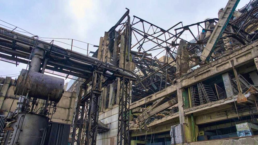 ARCHIVE - A damaged power plant in Ukraine. Photo: Efrem Lukatsky/AP/dpa/Symbolic image