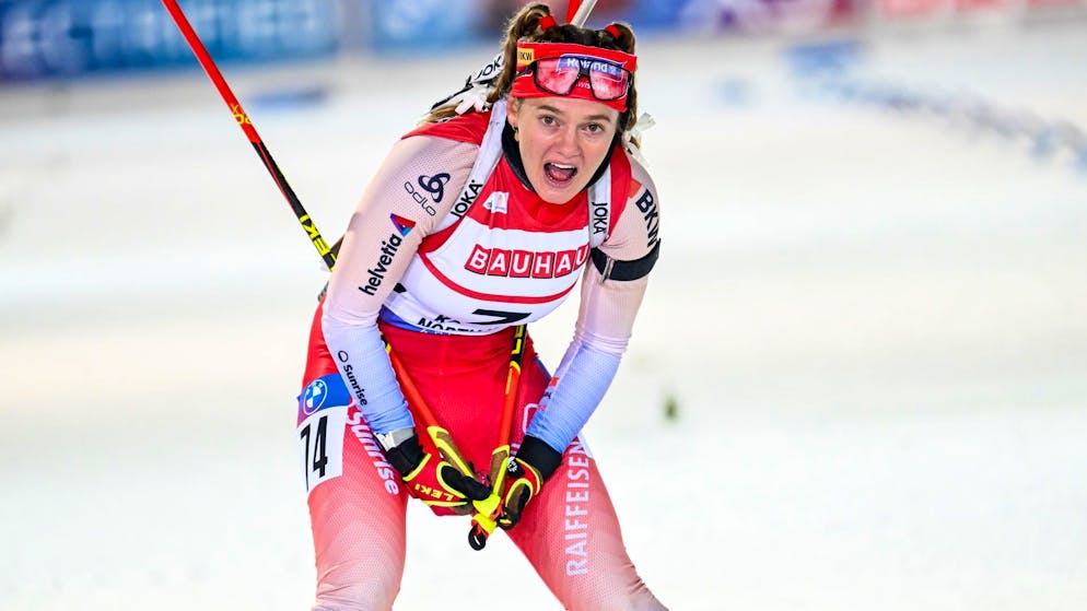 Lea Meier, ici à Kontiolahti, en Finlande, en 2024 (archive).