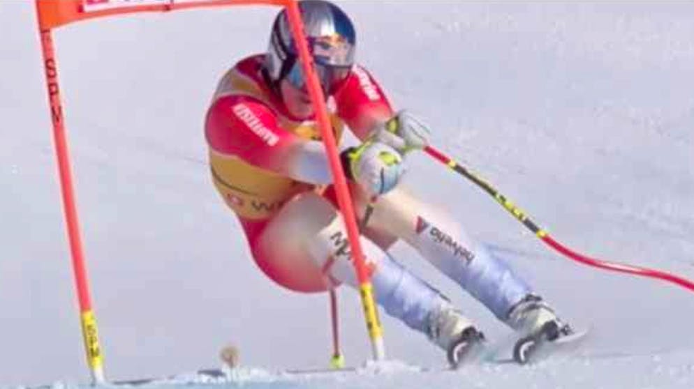 Von Allmen nach Podestfahrt erleichtert. «Ich hätte auch ausscheiden können – oder schlimmer»