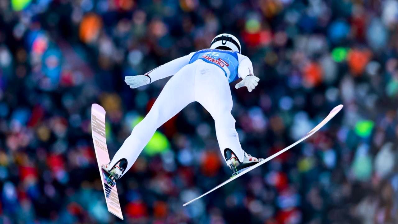 Winter sports. Felix Trunz on course for the Olympics, Kalle Koblet in the small final