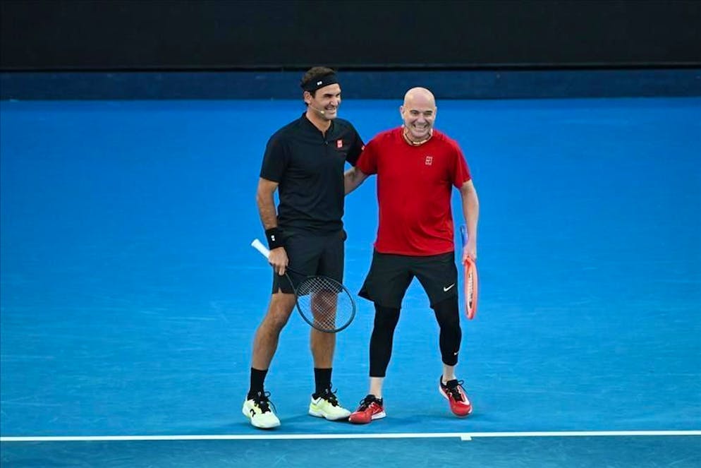 Federer e Agassi