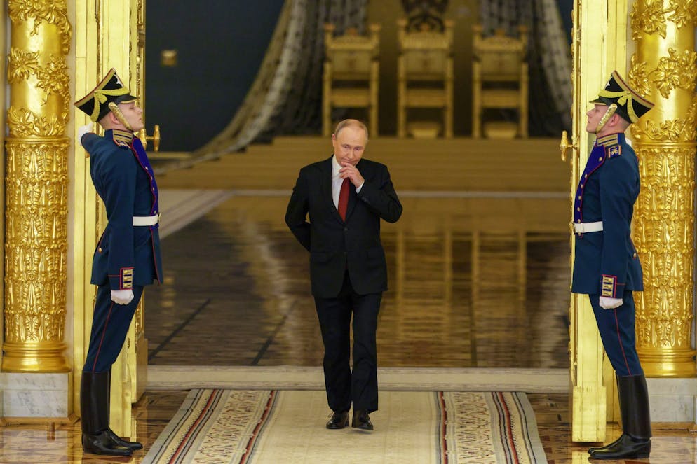 Drei Sorgen und ein Glücksfall für Wladimir Putin - Gallery. Empfang für neue Botschafter in Moskau ohne Worte zu den grossen Themen der Weltpolitik. (Archivbild)