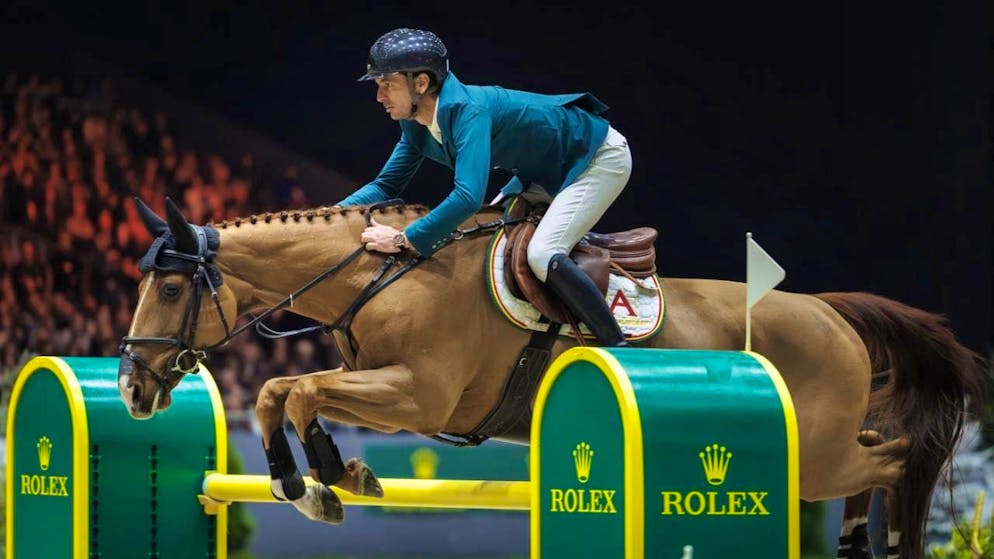 Steve Guerdat wins the World Cup show jumping competition in Leipzig on Iashin Sitte
