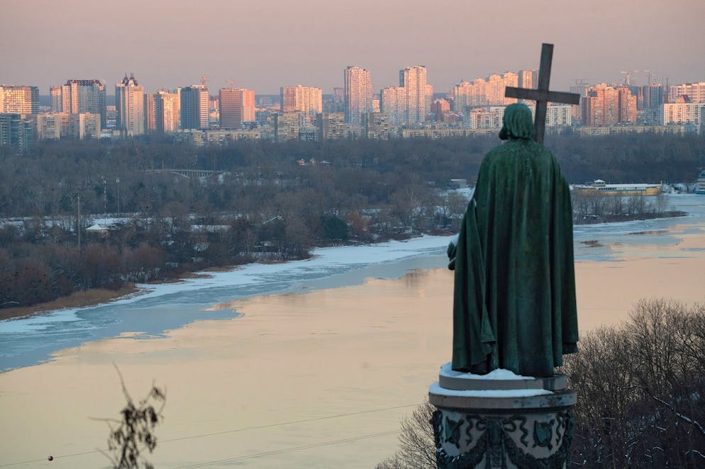 Grosse Teile Kiews sind bei teils zweistelligen Minustemperaturen ohne Heizung und Strom.