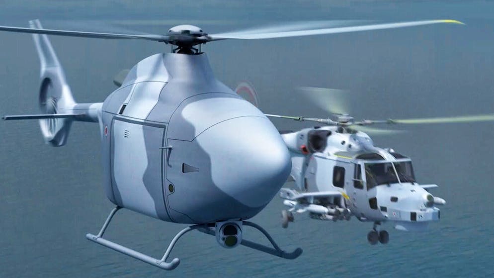 Ohne Pilot, aber brandgefährlich. So sieht der erste vollautonome Militärhelikopter Grossbritanniens aus